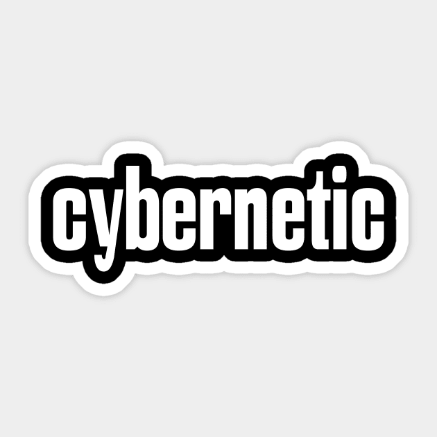 Cybernetic Sticker by ProjectX23Red